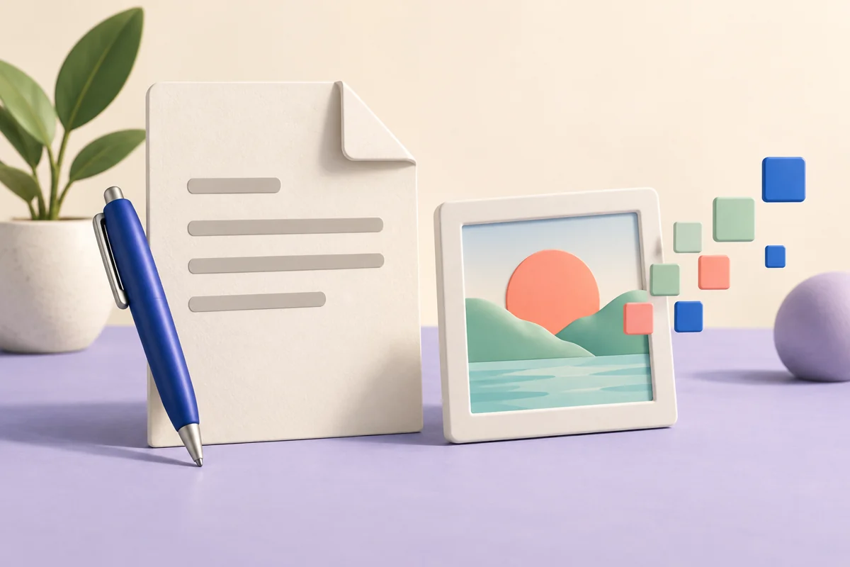 Illustration of image and document editing tools