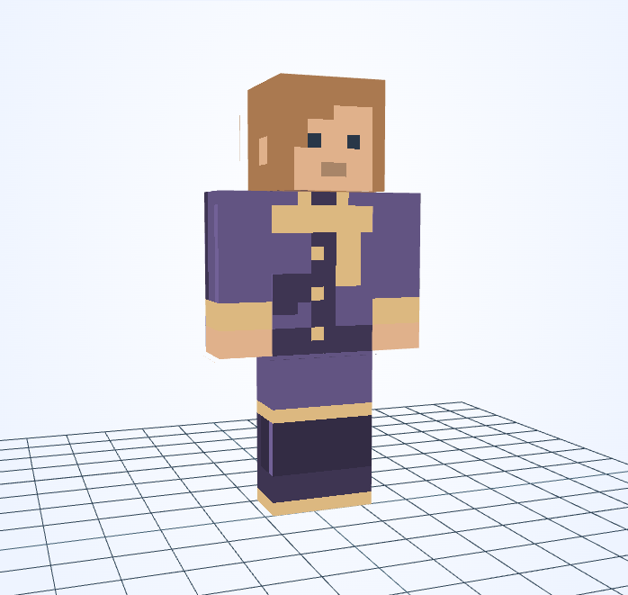 Bibliotecario nocturno — skin de Minecraft