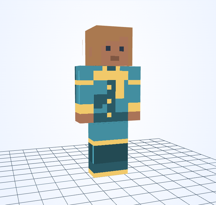 Cartero del río — skin de Minecraft